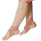 Women's Zip Zap Arch Support Knee-high Compression Socks