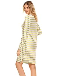 Vestido camiseta BEAUTYTALK Vestido midi casual de manga larga para mujer