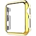 Apple Watch Case,biaoge Super Thin Pc Plated Plating Protective Bumper Case for Apple Watch 42mm (Pc Case Gold 42mm)