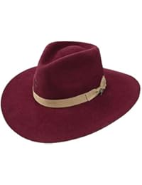 Charlie 1 Horse Hats Womens Highway 3 3/4 Brim M Burgundy