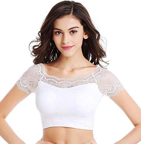 SHOPPY HOMES Strapless, Women's Bralette Bra Blouse Camisole (White)
