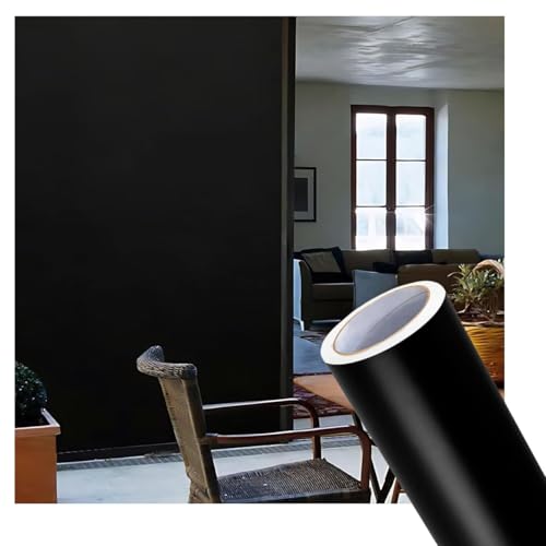 Adesivo Preto Blackout Impermeável Lavável Bloqueia Luz Janela Vidro Porta 2m x 70cm