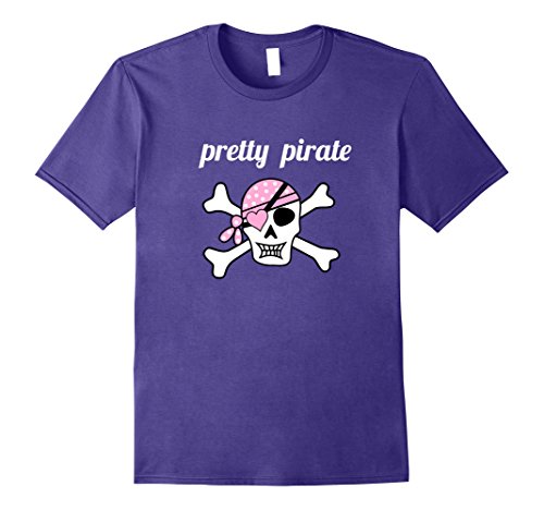 Pretty Pink Pirate Shirt Girls Playtime Skull Crossbones