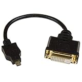StarTech.com 8in Micro HDMI to DVI-D Adapter M/F - 8in Micro HDMI to DVI Cable - Connect a Micro HDMI phone or laptop to a DVI-D display (HDDDVIMF8IN)