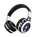 Bluetooth Headphones On Ear for Youth / Student/Kids, Wireless Foldable Stereo Headsets with Built-in Mic,Wired Mode,Support Micro SD Card Play and Radio for iPhone Samsung Cell Phone (Black Silver)