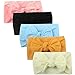 melupa 5 Pack Baby Girl Headbands and Bows Classic Headwrap Stretchy Hair Bands Hair Accessories for Newborn Toddler, Children