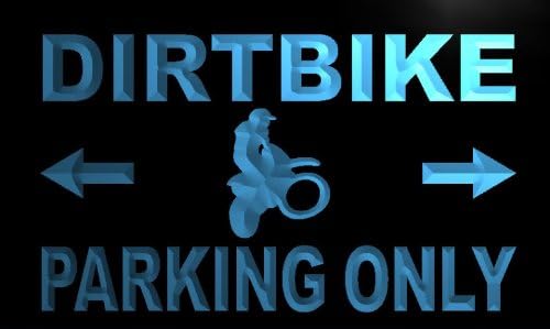 ADVPRO m272-b Dirt Bike Parking Only Neon Light Sign