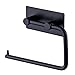 Labkiss Toilet Paper Holder Self Adhesive, 304 Stainless Steel Roll Tissue Holder Hanger, No Drill, Heavy Duty, Waterproof, Modern Wall Mounted Towel Holder for Bathroom Kitchen Toilet, Matte Black