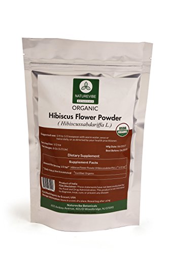 Hibiscus flower powder ( 8 oz ) - organic hibiscussabda…