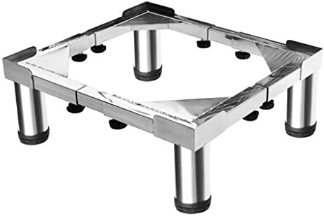Washing Machine Base WSSF Stainless Steel High Shelf Bracket Pads Tray Universal Adjustable Appliance Refrigerator &Tumble Dryer Pedestal Waterproof Chassis Size Optional