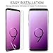 [2 Pack] Xawy Screen Protector for Samsung Galaxy S9, [Case-Friendly] [Bubble-Free] HD Clear Flexible Film with Lifetime Replacement Warranty