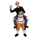 Carry Me Ride On Riding Shoulder Bavarian Beer Guy Ride Costume Christmas-One Size(Ship by DHL)