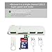 USB C Hub USB C Adapter, With 2 SD + Micro SD Card Reader 3 USB 3.0 Ports for MacBook Pro 2015/2016 Google Chromebook 2016 and more USB-C Devices Yafeite 5 in 1 - Silver