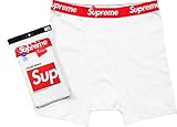 Legend Products Supreme Letters Logo Boxer Briefs (1 Boxer Brief) White Size Small Medium Large (Small, White)