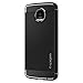 Spigen Rugged Armor Moto Z Droid Case with Resilient Shock Absorption and Carbon Fiber Design for Moto Z Droid 2016 - Black