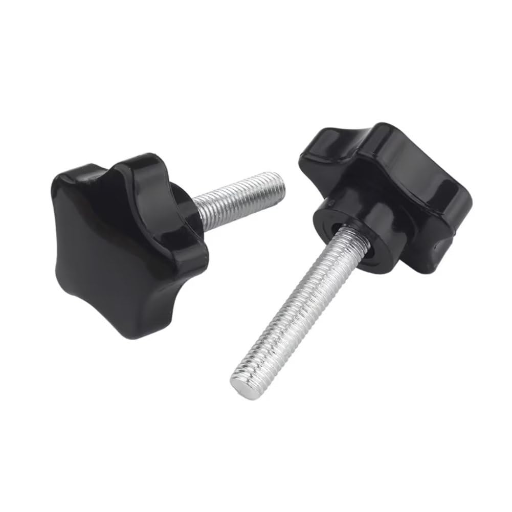 SYDARSYN Thumb Screws Star Head Knurled Thumbscrew Grip Knobs Clamping Screw M6x20mm (5 pcs)