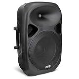 LyxPro SPA-15-15 Compact Portable PA System 180-Watt RMS Power Active Speaker with Equalizer, Bluetooth, SD Slot, USB, MP3, XLR, 1/4