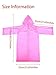 Syhood 3 Pieces Kid Raincoat Thick Children Rain Ponchos Portable Reusable Emergency Children Raincoats for Boys and Girls Between 6-12 Years Old, 3 Colorsthumb 2