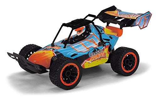 Dickie Toys RC Gravel Hunter ferngesteuertes Spielzeugauto mit Sleep Modus aufladbarem Akku und Schnellladegerät ab 6 Jahren Auto für draußen und drinnen für Jungen und Mädchen