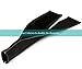 VILLATONE Wire Organizer. Set of 5 x 20 inches (100 inches) Cable Sleeves with Zipper. Black Neoprene Wire Management Sleeve. TV, Computer, Electronic Cord Wrapper