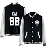 Kpop EXO EXO-M EXO-K Varsity Baseball Jacket Overcoat