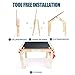 TOP BRIGHT Wooden Art Easel for Kids Art Table with Storage, Easel Desk for Toddler Adjustable
