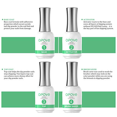 Not only is this dipping liquid set quick and easy to use, but it also contains natural and healthy ingredients that promote stronger and healthier nails. Vitamin E and Calcium in the formula help nourish the nails and avoid damage to the nail bed. Additionally, this dip gel set makes your nails look double shiny and lasts up to three weeks, giving you salon-quality results at home. For best results, make sure to apply the top coat twice and avoid touching the skin. 