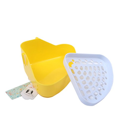 Mkono Potty Trainer (Random Color) Corner Litter Box for Hamster Guinea