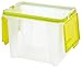 IRIS USA, Inc. Portable Wing-Lid Scrapbook File Box, Green