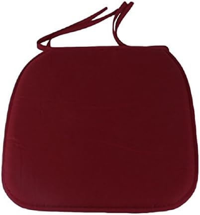 4-Pack Home Office Kitchen Patio Chair Seat Pad Cushion n Multiple Colors (Burgundy Red)