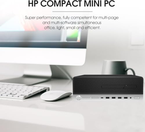 HP EliteDesk 800 G3 SFF Computadora de Escritorio, Intel Quad Core i5-7500 hasta 3.4GHz, 8GB DDR4, 256GB SSD, Teclado y Mouse, Soporte 4K, WiFi/BT, Windows 11 Pro (Reacondicionado)