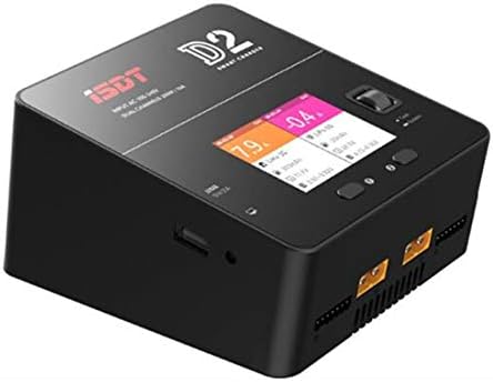 ISDTD2 LiPo Battery Balance Charger 200W AC Dual Channel Output Smart Battery Balance Charger for RC Multicopter Models Li-po Battery