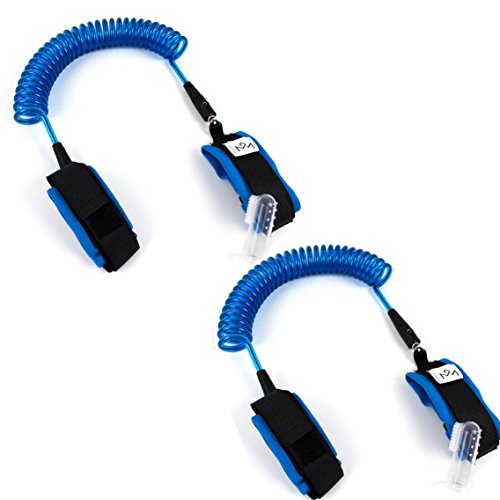 Child Safety 2 Pack Anti Lost Child Wrist Leash - Skin Friendly - Cotton Strap Safety Harness 1.5 & 2.5 m - Brace Restraint Harnesses & Leashes For Children - Bonus Child Finger Toothbrush (Blue)