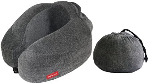 Tripacks Foldable Travel Pillow, Comfortable Memory Foam (Grey)
