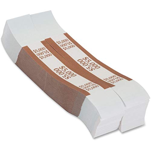 The Coin-Tainer Co. $5000 Currency Band, Brown, 1000 Count (405000)