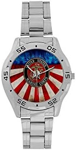 New Year Gifts/Thanksgiving Day USMC United States Marine Corps Men's Stainless Steel Analog Watch