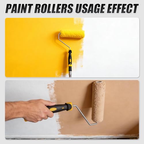 Paint Tray Set, Paint Roller Kit, Paint Rollers 9 Inch, Small Paint Roller, Paint Roller Tray, 4 Inch Paint Roller, Paint Roller Set, (Paint Rollers and Trays Sets)