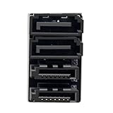 Cablecc Dual SATA 7Pin Female to 360 Degree Angled