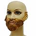 OULII Party Fake Mustaches Funny Beards Whisker Festival Supplies Halloween Costume (Brown)
