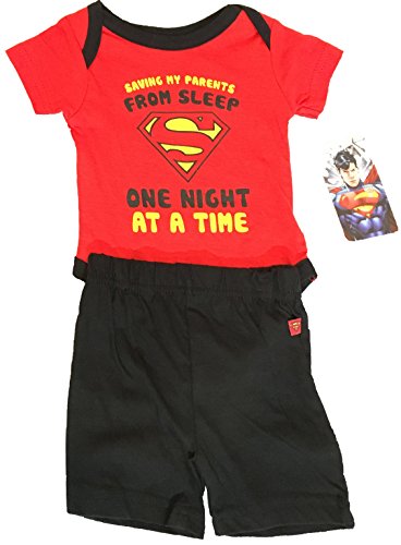 Super Heroes Baby Boy Costume - Jumpsuit - Bodysuit - Onesie WITH MATCHING SHORTS