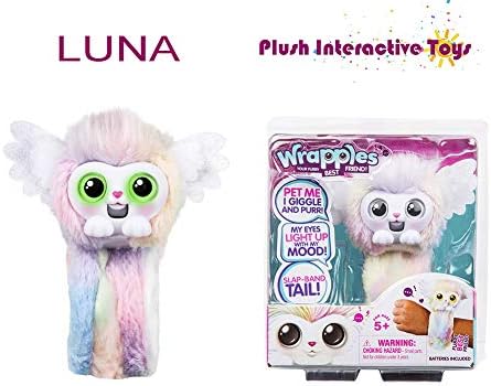 Besimple Wrapples Electronics Plush Animals Furry Pets (Luna)