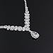YSOUL Bride Earrings Necklace Bracelet Jewelry Set Bridesmaid Wedding Prom Party