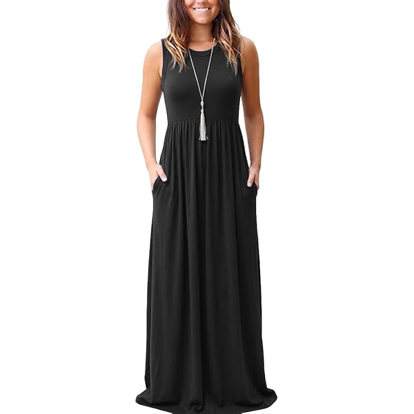 chinese dress ladies Amazon.com: LILBETTER Women Sleeveless Deep V Neck Loose Plain Long Maxi  Casual Dress(Black,Small) : Clothing, Shoes & Jewelry