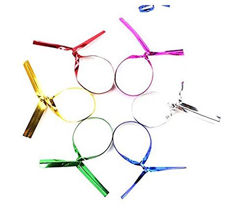 800 PCS 3.15 Inch Length Sealing Twist Ties Tape Bread Bag Sugar Box Package Gift Accessories Metal Wire Tape Decoration Ornaments Wrap Pack Belt Color Random - Thumbnail 4