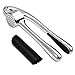 Garlic Press, WINSEE Heavy Duty Garlic and Ginger Press Peeler Set, Professional Kitchen Mincer with Silicone Tube Roller, Dishwasher Safe