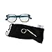 +1.25 Blue Light Blocking Reading Glasses by Eye Love | Glare-Free Coating | Reduce Eye Fatigue | 8 Colors (Vagary | Black Teal Frame | +1.25 Blue Light Blocking Glasses)