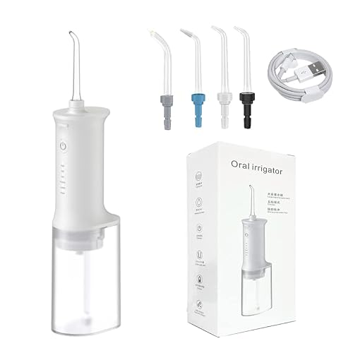 Flossing Machine DelBorn Water flosser,Cordless Portable Flosser Rechargeable,IPX7 ...