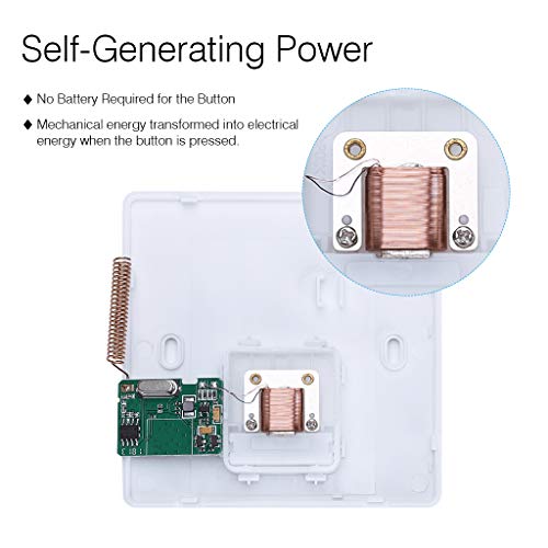 【Sin Batería】Timbre Inalámbrico MLITER, Timbre de Puerta Impermeable IP55, 2 Receptor 1 Transmisor, 500 Pie de Alcance, 58 Melodías y...