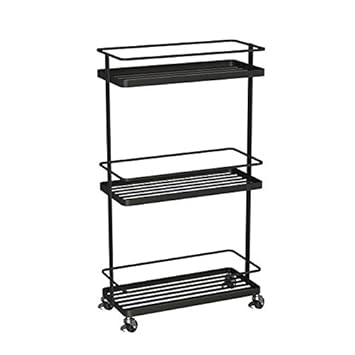 Amazon Com Xiao Jian 3 Tier Bathroom Utility Cart With Wheels