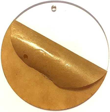 10 Clear Acrylic Discs by The Chunky Hunk - Enough Keychains Blanks to Start Making Serious Money - Make The Highest Quality Keychains - Comes with .125 Inch Hole (2.5 inch)